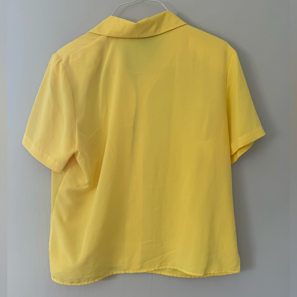 Notations Nostalgia Yellow Button Down Shirt - image 2